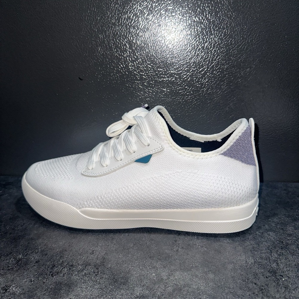 Vessi Weekend Sneaker Womens Size 9 Waterproof Shoes White Lilac Purple Mens 8 - Picture 7 of 12